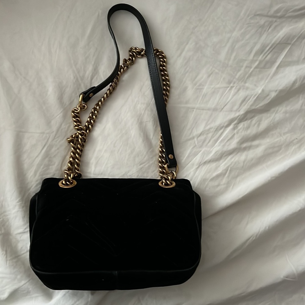 Gucci velvet GG marmont bag - Picture 2 of 2